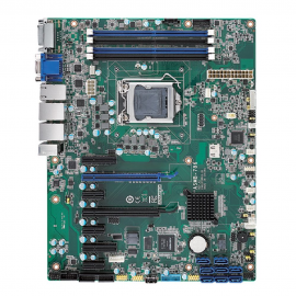 Материнская плата Advantech ASMB-786G2-00A1 Серверная плата ATX, поддержка Intel Core i3/i5/i7 8th Gen Xeon E, LGA1151, 4xDDR4 2133/2400/2666 МГц до 64 ГБ ЕСС, DVI, VGA, HDMI, 2xCOM, 4xUSB 3.1, 2xGbE LAN, 8xSATA III, RAID 0,1,5,10, Аудио, питание 12 В DC 