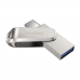 USB накопитель SanDisk 128GB Ultra Dual Drive Luxe, Silver USB Type-C