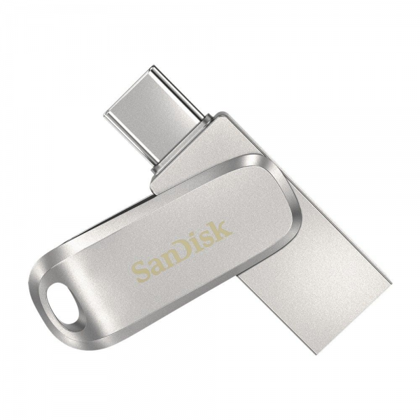 USB накопитель SanDisk 128GB Ultra Dual Drive Luxe, Silver USB Type-C
