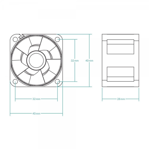 Вентилятор корпусной ARCTIC Cooling S4028-6K 250 - 6000 rpm Dual Ball Bearing 4-Pin Fan-Connector (ACFAN00185A)
