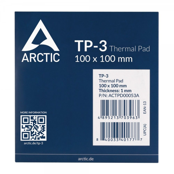 Термопрокладка Arctic Cooling Thermal pad 100x100mm, 1.0mm TP-3 (ACTPD00053A)