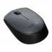Мышь беспроводная Logitech M170 Gray |910-004646| серая с черным, оптическая, 1000dpi, 2.4 GHz, USB-ресивер