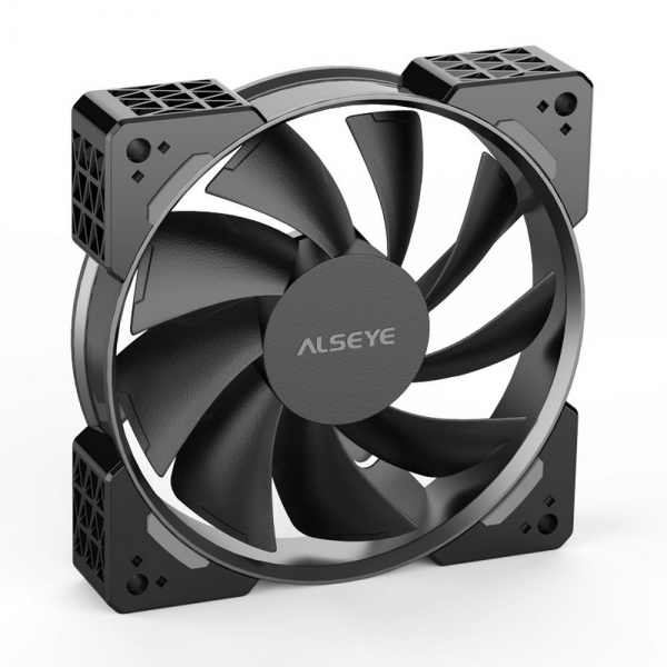 Вентилятор в корпус ALSEYE N12-B Cooling Fan Black N12-B Cooling Fan Black 120*120*25mm, 700;1800RPM, 25.98;62.46CFM, 7.4;34.8dB(A)