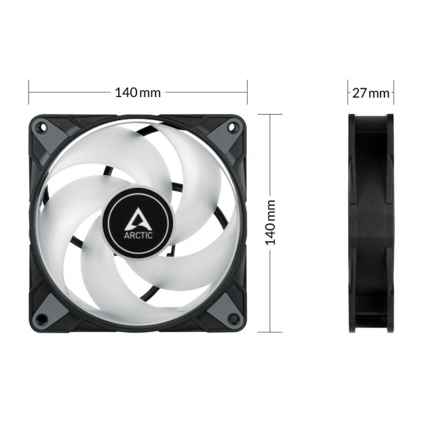Вентилятор Arctic Cooling ARCTIC P14 PWM PST A-RGB 0dB (Black) - retail (ACFAN00239A)