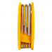 Набор складных шестигранных ключей "TORX" Deli DL234308 размеры T9,T10,T15,T20,T25,T27,T30,T40, пластиковый держатель
