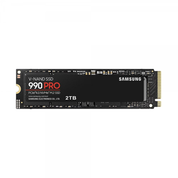 Твердотельный накопитель SSD Samsung 990 PRO Black M.2 2280 MZ-V9P2T0BW 2TB Client PCIe Gen4x4 with NVMe, 3D TLC, 7450/6900, IOPS 1400K/1550K