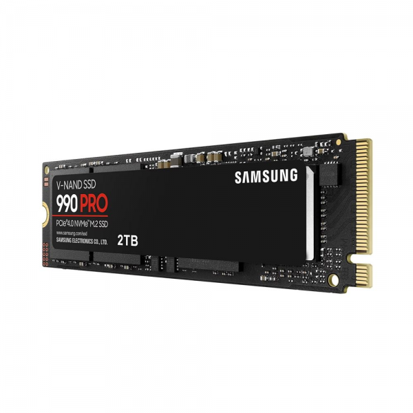 Твердотельный накопитель SSD Samsung 990 PRO Black M.2 2280 MZ-V9P2T0BW 2TB Client PCIe Gen4x4 with NVMe, 3D TLC, 7450/6900, IOPS 1400K/1550K
