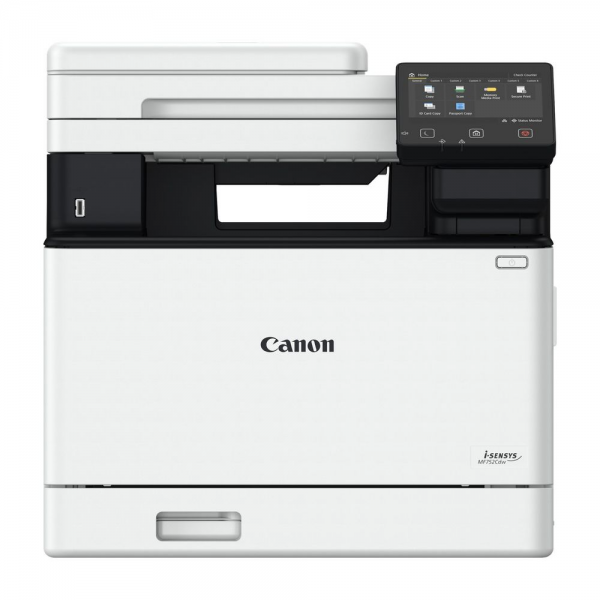 Canon i-Sensys Colour MF752Cdw А4, МФУ, лазерное, цветное, 33стр/мин, 1200dpi, 1200МГц, 1024Мб, 50АПД, WiFi/Bluetooth/AirPrint/USB/Ethernet, 2100стр/картридж, (5455C012)