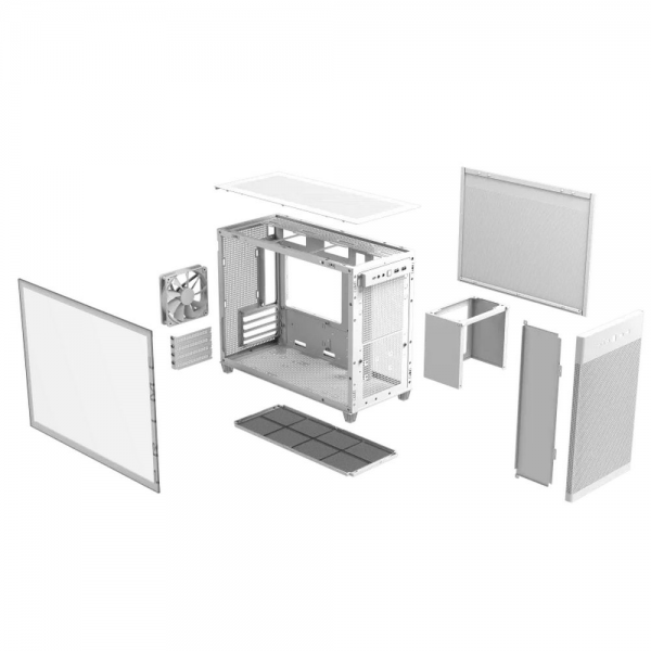 AP201 ASUS PRIME CASE TG WHITE
