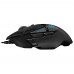 Мышь игровая Logitech G502 Hero16K черная, оптическая (Hero25K) , 100-25600dpi, 1мс, USB 2.1м, 11 кнопок (2 механика), RGB подсветка, утяжелители, под правую руку