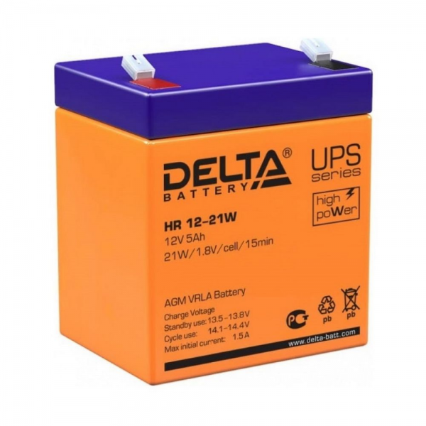 Аккумуляторная батарея Delta HR 12-21 W