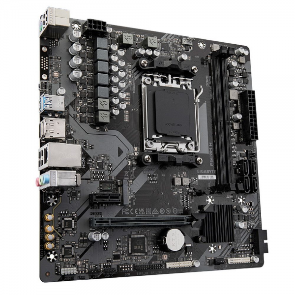 Материнская плата Gigabyte A620M H, Socket AM5, AMD A620, 2xDDR5-5200, HDMI+DP, 1xPCI-Ex16, 1xPCI-Ex1, 4xSATA3(RAID 0/1/10), 1xM.2, 8 Ch Audio, GLan, (4+4)xUSB2.0, (2+2)xUSB3.2, 1xPS/2, mATX, RTL {10}