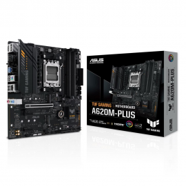 Материнская плата ASUS TUF GAMING A620M-PLUS AM5 mATX 4xDDR5 PCIEx16 2xPCIEx1 2xM.2 2xDP HDMI 2.5GLAN