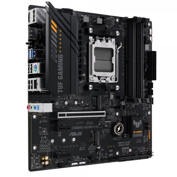 Материнская плата ASUS TUF GAMING A620M-PLUS AM5 mATX 4xDDR5 PCIEx16 2xPCIEx1 2xM.2 2xDP HDMI 2.5GLAN