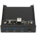 Адаптер Gembird Планка USB 3.0 на переднюю панель в отсек 3.5" 3xUSB-A 3.0 + 1xType-C