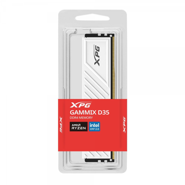 Модуль памяти ADATA XPG Gammix D35 RGB Gaming Memory 32GB DDR4 3200 U-DIMM CL 16-20-20, white