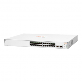 Коммутатор HPE BadPack JL813A HPE Коммутатор Aruba Instant On 1830 24G Web-managed 12p Class4 PoE 195W 2SFP Switch