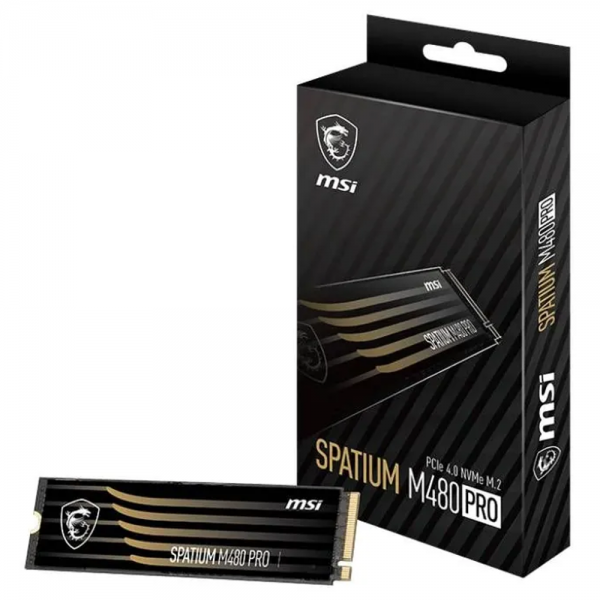 Твердотельный накопитель SSD MSI 2TB PCIe 4.0 NVMe M.2 SPATIUM M480 PRO
