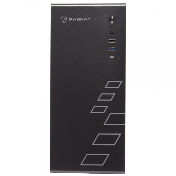 Компьютер ПЭВМ т.м. "Raskat" Standart300 (Intel Core i3 12100, RAM 8Gb, SSD 240Gb, no OS, kb+ms, black)