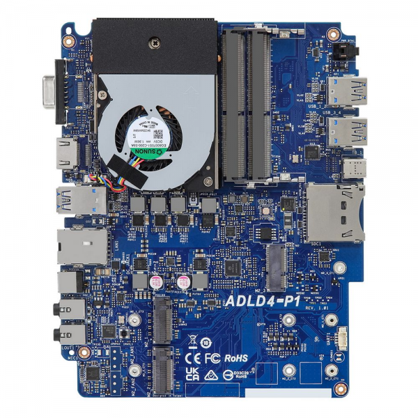 Платформа мини ПК MARS/1235U/3L/L6 Intel Core i5-1235U, 2xSO-DIMM DDR4,max 64GB, no SSD, wifi,bt