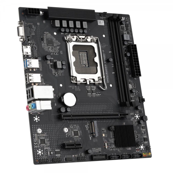 Материнская плата Maxsun MS-Challenger B760M-F B760, LGA1700, 2*DDR4, 1*PCIEx16, 1*PCIEx1, 1*M.2, 4*USB3.2Gen1, 6*USB2.0, 3*SATA3.0, 1G, VGA, HDMI, M-ATX, RTL
