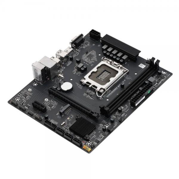 Материнская плата Maxsun MS-Challenger B760M-F B760, LGA1700, 2*DDR4, 1*PCIEx16, 1*PCIEx1, 1*M.2, 4*USB3.2Gen1, 6*USB2.0, 3*SATA3.0, 1G, VGA, HDMI, M-ATX, RTL