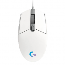 Мышь игровая Logitech G102 LIGHTSYNC White белая, оптическая, 200-8000dpi, 2.1м USB2.0, 6 программируемых кнопок, RGB подсветка, под обе руки