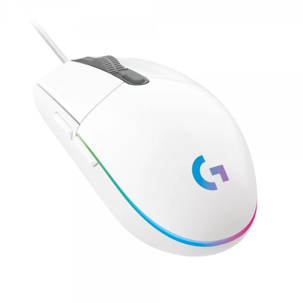 Мышь игровая Logitech G102 LIGHTSYNC White белая, оптическая, 200-8000dpi, 2.1м USB2.0, 6 программируемых кнопок, RGB подсветка, под обе руки