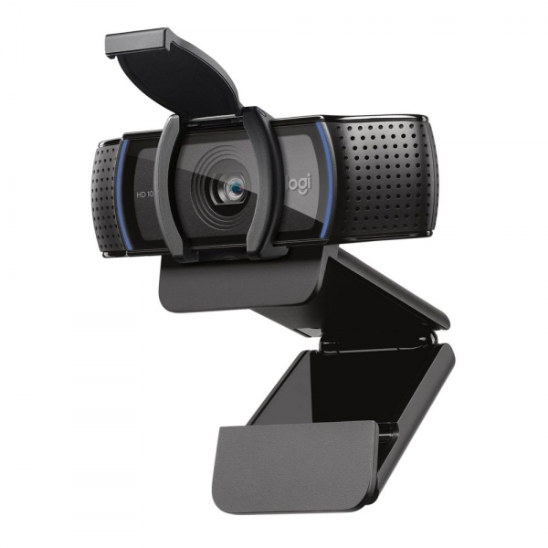 Веб-камера Logitech C920e черная, 3Mp, FHD 1080p@30fps, автофокус, угол обзора 78°, складная подставка, USB2.0, кабель 1.5м