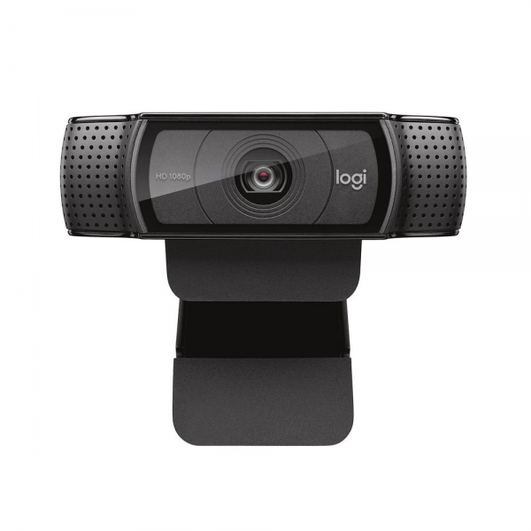 Веб-камера Logitech C920e черная, 3Mp, FHD 1080p@30fps, автофокус, угол обзора 78°, складная подставка, USB2.0, кабель 1.5м