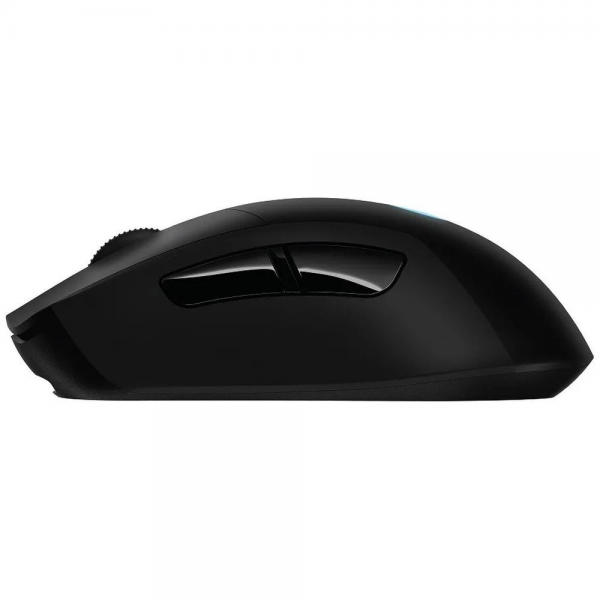 Мышь игровая Logitech G703 Lightspeed черная, сенсор 100-25600dpi (Hero25K), беспроводная 2.4GHz + USB 1,8м, 5 программируемых кнопок + колесо прокрутки, RGB-подсветка, под правую руку