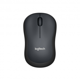 Мышь беспроводная Logitech M220 Silent Charcoal черная, оптическая, 1000dpi, 2.4 GHz, USB-ресивер, бесшумная (066199)