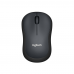 Мышь беспроводная Logitech M220 Silent Charcoal черная, оптическая, 1000dpi, 2.4 GHz, USB-ресивер, бесшумная (066199)