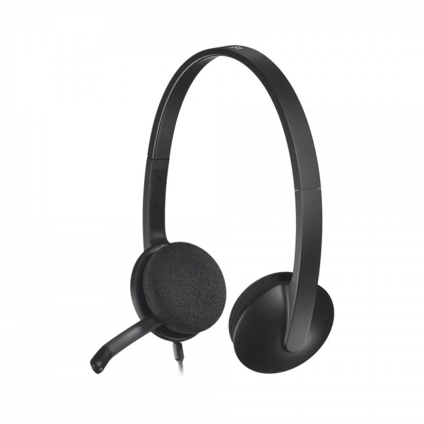 Гарнитура Logitech H340 черная, USB, поворотный микрофон, кабель 1.8м