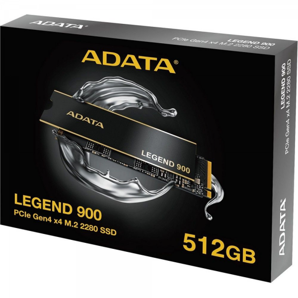 Твердотельный накопитель SSD ADATA LEGEND 900 512GB M.2 NVMe 1.4, PCIe 4.0 x4, 3D NAND, R/W 6200/2300MB/s