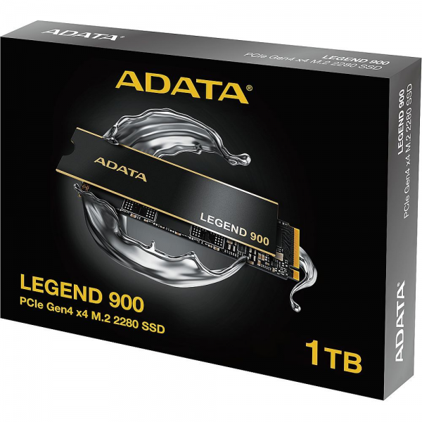 Твердотельный накопитель SSD ADATA LEGEND 900 1TB M.2 NVMe 1.4, PCIe 4.0 x4, 3D NAND, R/W 7000/4700MB/s