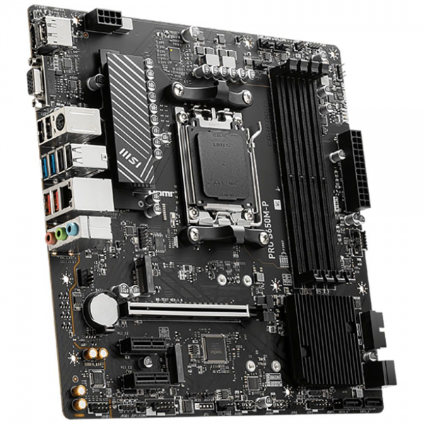 Материнская плата MSI PRO B650M-P B650, AM5, 4*DDR5, 1*PCIEx16, 2*PCIEx1, 2*M.2, 1*TypeC, 2*USB3.2Gen2, 4*USB3.2Gen1, 8*USB2.0, 4*SATA3.0, 2.5G, VGA, DP, HDMI, M-ATX, RTL