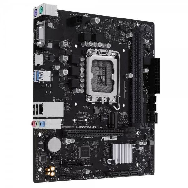 Материнская плата ASUS PRIME H610M-R-SI LGA1700 mATX 2xDDR5 PCIEx16 PCIEx1 M.2 DP HDMI VGA GLAN