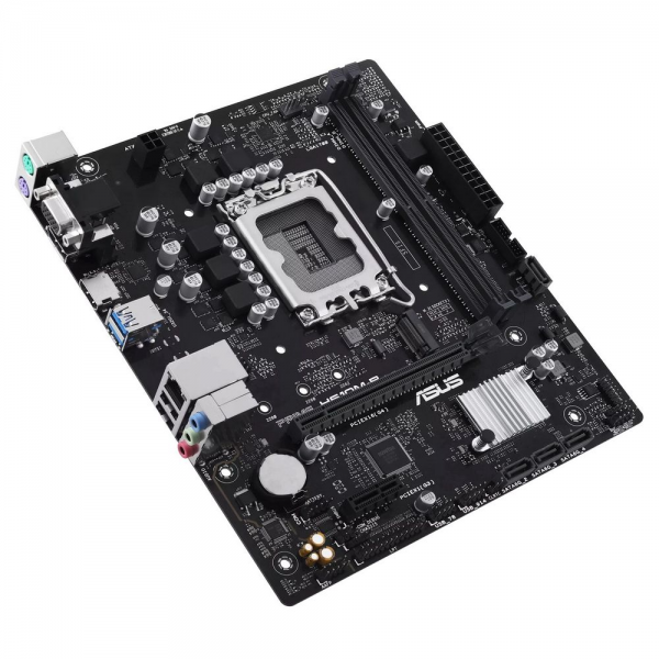 Материнская плата ASUS PRIME H610M-R-SI LGA1700 mATX 2xDDR5 PCIEx16 PCIEx1 M.2 DP HDMI VGA GLAN