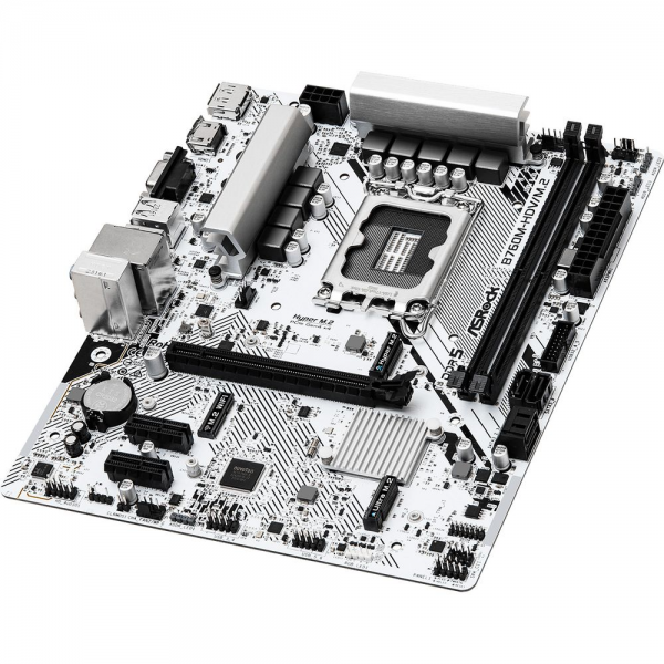 Материнская плата ASRock B760M-HDV/M.2, Socket 1700, Intel®B760, 2xDDR5-4800, D-SUB+HDMI+DP, 1xPCI-Ex16, 2xPCI-Ex1, 4xSATA3(RAID 0/1/5/10), 2xM.2, 8 Ch Audio, 1x2.5GLan, (2+4)xUSB2.0, (3+2)xUSB3.2, (1+0)xUSB3.2 Type-C™, 1xPS/2 mATX, RTL