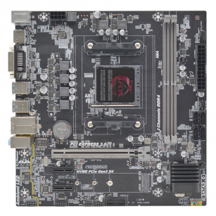 Материнская плата Afox B450D4-MA-V4 AM4 mATX 2хDDR4 PCIEx16 2xPCIEx1 M.2 HDMI VGA