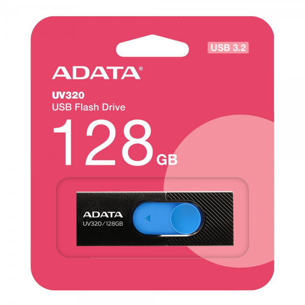 USB накопитель ADATA 128GB USB 3.2 Gen1 AUV320-128G-RBKBL Black/blue