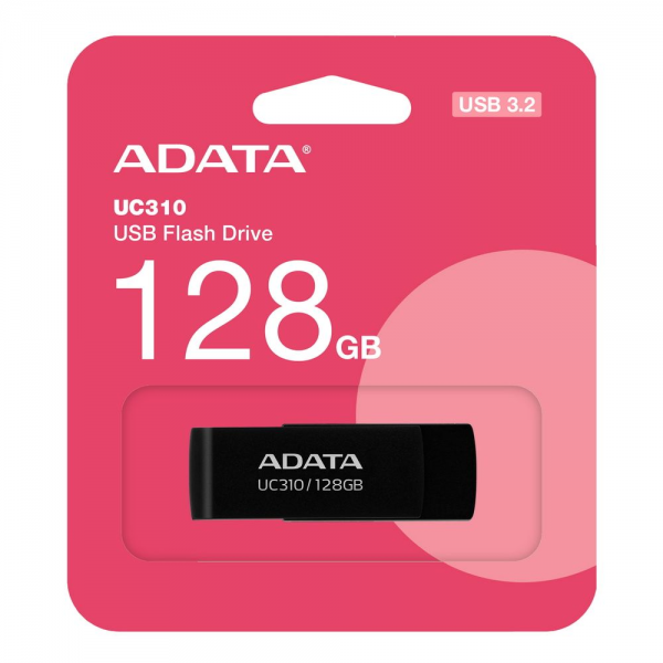 USB накопитель ADATA 128GB USB 3.2 Gen1 UC310-128G-RBK Black