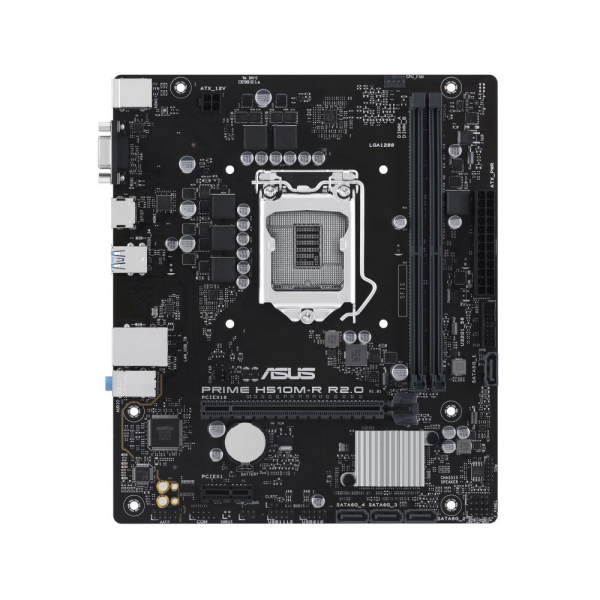 Материнская плата ASUS PRIME H510M-R R2.0-SI LGA1200 mATX 2xDDR4 PCIEx16 PCIEx1 HDMI VGA GLAN
