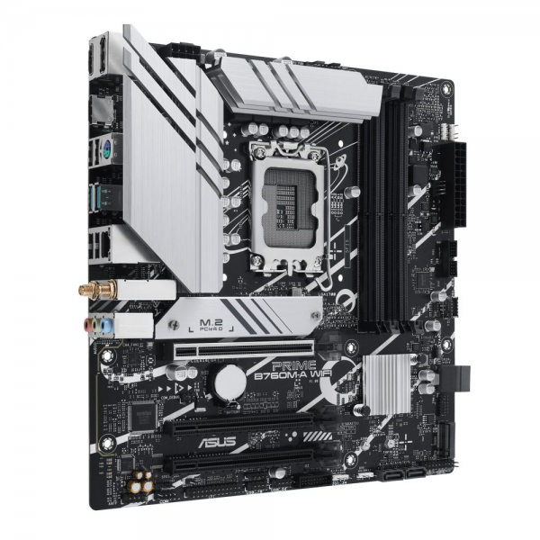 Материнская плата ASUS PRIME B760M-A WIFI LGA1700 mATX 4xDDR5 3xPCIEx16 2xM.2 DP 2хHDMI 2.5GLAN Wi-Fi 6