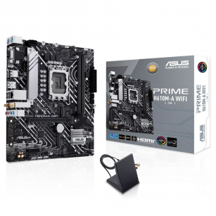 Материнская плата ASUS PRIME H610M-A WIFI LGA1700 mATX 2xDDR5 PCIEx16 PCIEx1 2xM.2 DP HDMI VGA GLAN Wi-Fi 5