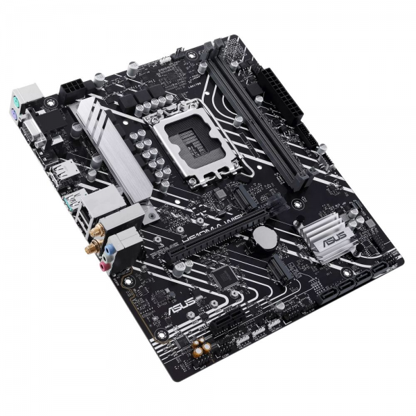 Материнская плата ASUS PRIME H610M-A WIFI LGA1700 mATX 2xDDR5 PCIEx16 PCIEx1 2xM.2 DP HDMI VGA GLAN Wi-Fi 5