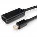 Переходник Cablexpert miniDisplayPort - DisplayPort, Cablexpert A-mDPM-DPF-001 20M/20F, длина 16см, черный, пакет