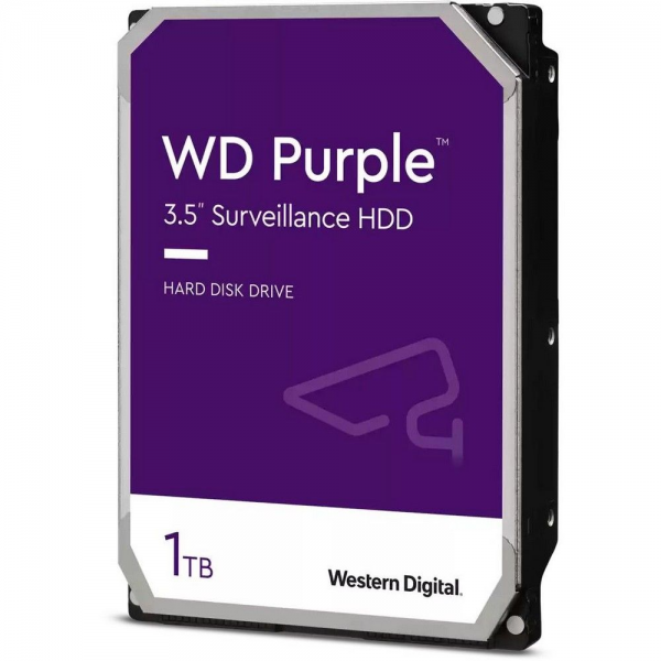 Жесткий диск Western Digital 1TB WD11PURZ, Purple, DV, SATA3, Cache 64MB, OEM {20}