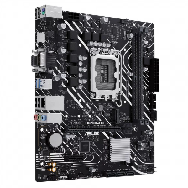 Материнская плата ASUS PRIME H610M-D LGA1700 mATX 2xDDR5 PCIEx16 PCIEx1 M.2 HDMI VGA GLAN